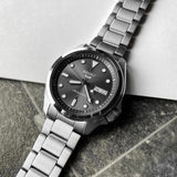 Buy Shop Seiko 5 Sports Automatic Grey Dial Silver Steel Strap Watch for Men - SRPE51K1 USA Online