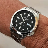 Buy Shop Seiko 5 Sports Automatic Grey Dial Silver Steel Strap Watch for Men - SRPE51K1 USA Online