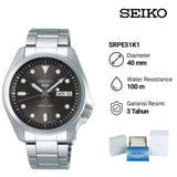 Buy Shop Seiko 5 Sports Automatic Grey Dial Silver Steel Strap Watch for Men - SRPE51K1 USA Online