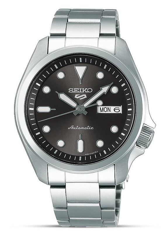 Buy Shop Seiko 5 Sports Automatic Grey Dial Silver Steel Strap Watch for Men - SRPE51K1 USA Online