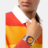 Buy Shop Seiko 5 Sports Automatic Orange Dial Silver Steel Strap Watch For Men - SRPD59K1 USA Online