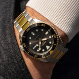 Buy Shop Seiko 5 Sports Automatic Special Creation Black Dial Two Tone Steel Strap Watch For Men - SRPK22 USA Online