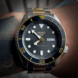 Buy Shop Seiko 5 Sports Automatic Special Creation Black Dial Two Tone Steel Strap Watch For Men - SRPK22 USA Online