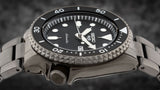 Buy Shop Seiko 5 Sports Automatic Black Dial Black Steel Strap Watch For Men - SRPD65K1 USA Online