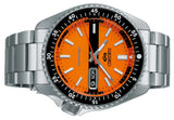 Buy Shop Seiko 5 Sports Double Hurricane Retro Orange Dial Silver Steel Strap Watch For Men - SRPK11K1 USA Online