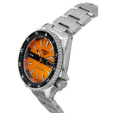Buy Shop Seiko 5 Sports Double Hurricane Retro Orange Dial Silver Steel Strap Watch For Men - SRPK11K1 USA Online