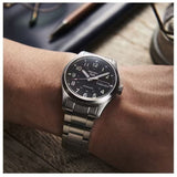 Buy Shop Seiko 5 Sports Flieger Automatic Black Dial Silver Steel Strap Watch for Men - SRPH27K1 USA Online