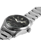 Buy Shop Seiko 5 Sports Flieger Automatic Black Dial Silver Steel Strap Watch for Men - SRPH27K1 USA Online