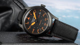 Buy Shop Seiko 5 Sports Flieger Pilot Automatic Black Dial Black Nylon Strap Watch for Men - SRPH33K1 USA Online