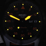 Buy Shop Seiko 5 Sports Flieger Pilot Automatic Black Dial Black Nylon Strap Watch for Men - SRPH33K1 USA Online
