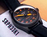Buy Shop Seiko 5 Sports Flieger Pilot Automatic Black Dial Black Nylon Strap Watch for Men - SRPH33K1 USA Online