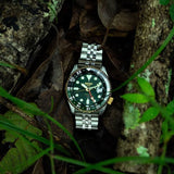 Buy Shop Seiko 5 Sports Forest Green Sunrise Limited Edition Green Dial Silver Steel Strap Watch for Men - SSK050K1 USA Online