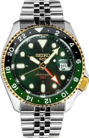 Buy Shop Seiko 5 Sports Forest Green Sunrise Limited Edition Green Dial Silver Steel Strap Watch for Men - SSK050K1 USA Online