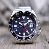 Buy Shop Seiko 5 Sports GMT SKX Automatic Blueberry Dial Silver Steel Strap Watch For Men - SSK003K1 USA Online