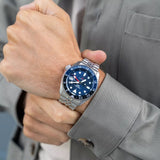 Buy Shop Seiko 5 Sports GMT SKX Automatic Blueberry Dial Silver Steel Strap Watch For Men - SSK003K1 USA Online
