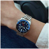 Buy Shop Seiko 5 Sports GMT SKX Automatic Blueberry Dial Silver Steel Strap Watch For Men - SSK003K1 USA Online