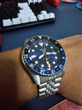 Buy Shop Seiko 5 Sports GMT SKX Automatic Blueberry Dial Silver Steel Strap Watch For Men - SSK003K1 USA Online