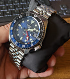 Buy Shop Seiko 5 Sports GMT SKX Automatic Blueberry Dial Silver Steel Strap Watch For Men - SSK003K1 USA Online