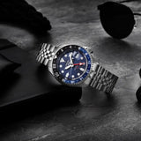 Buy Shop Seiko 5 Sports GMT SKX Automatic Blueberry Dial Silver Steel Strap Watch For Men - SSK003K1 USA Online