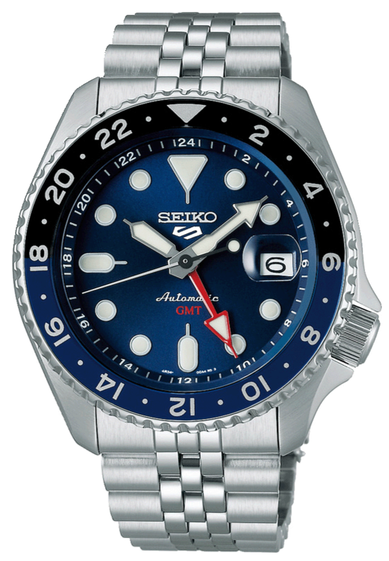 Buy Shop Seiko 5 Sports GMT SKX Automatic Blueberry Dial Silver Steel Strap Watch For Men - SSK003K1 USA Online