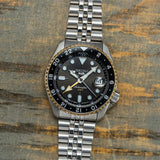 Buy Shop Seiko 5 Sports GMT US Special Edition Automatic Grey Dial Silver Steel Strap Watch For Men - SSK021K1 USA Online