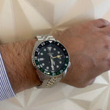Buy Shop Seiko 5 Sports SKX GMT Automatic Green Dial Silver Steel Strap Watch For Men - SSK035K1 USA Online