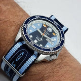 Buy Shop Seiko 5 Sports Honda Super Cub Limited Edition Blue Dial Two Tone NATO Strap Watch For Men - SRPK37K1 USA Online