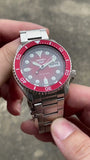 Buy Shop Seiko 5 Sports Mechanical Limited Edition Red Dial Silver Steel Strap Watch For Men - SRPK63K1 USA Online