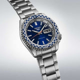 Buy Shop Seiko 5 Sports Petrol Blue Checker Flag Special Edition Blue Dial Silver Steel Strap Watch For Men - SRPK65K1 USA Online