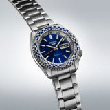 Buy Shop Seiko 5 Sports Petrol Blue Checker Flag Special Edition Blue Dial Silver Steel Strap Watch For Men - SRPK65K1 USA Online
