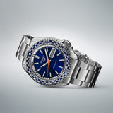 Buy Shop Seiko 5 Sports Petrol Blue Checker Flag Special Edition Blue Dial Silver Steel Strap Watch For Men - SRPK65K1 USA Online