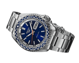 Buy Shop Seiko 5 Sports Petrol Blue Checker Flag Special Edition Blue Dial Silver Steel Strap Watch For Men - SRPK65K1 USA Online