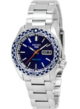 Buy Shop Seiko 5 Sports Petrol Blue Checker Flag Special Edition Blue Dial Silver Steel Strap Watch For Men - SRPK65K1 USA Online