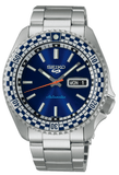Buy Shop Seiko 5 Sports Petrol Blue Checker Flag Special Edition Blue Dial Silver Steel Strap Watch For Men - SRPK65K1 USA Online