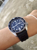 Buy Shop Seiko 5 Sports SKX Automatic Black Dial Black Leather Strap Watch for Men - SRPD55K2 USA Online