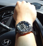 Buy Shop Seiko 5 Sports SKX Automatic Black Dial Black Leather Strap Watch for Men - SRPD55K2 USA Online
