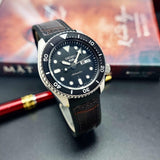 Buy Shop Seiko 5 Sports SKX Automatic Black Dial Black Leather Strap Watch for Men - SRPD55K2 USA Online