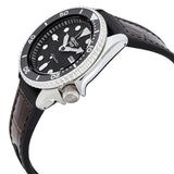 Buy Shop Seiko 5 Sports SKX Automatic Black Dial Black Leather Strap Watch for Men - SRPD55K2 USA Online