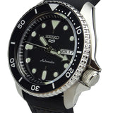Buy Shop Seiko 5 Sports SKX Automatic Black Dial Black Leather Strap Watch for Men - SRPD55K2 USA Online