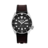 Buy Shop Seiko 5 Sports SKX Automatic Black Dial Black Leather Strap Watch for Men - SRPD55K2 USA Online