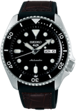 Buy Shop Seiko 5 Sports SKX Automatic Black Dial Black Leather Strap Watch for Men - SRPD55K2 USA Online