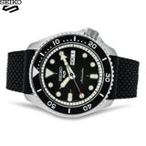 Buy Shop Seiko 5 Sports SKX Automatic Black Dial Black Silicone Strap Watch for Men - SRPD73K2 USA Online