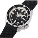 Buy Shop Seiko 5 Sports SKX Automatic Black Dial Black Silicone Strap Watch for Men - SRPD73K2 USA Online