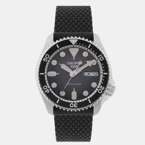 Buy Shop Seiko 5 Sports SKX Automatic Black Dial Black Silicone Strap Watch for Men - SRPD73K2 USA Online