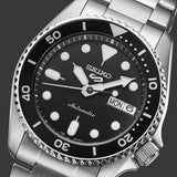 Buy Shop Seiko 5 Sports SKX Automatic Black Dial Silver Steel Strap Watch For Men - SRPK29K1 USA Online