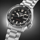 Buy Shop Seiko 5 Sports SKX Automatic Black Dial Silver Steel Strap Watch for Men - SRPL85K1 USA Online