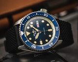 Buy Shop Seiko 5 Sports SKX Automatic Blue Dial Blue Silicone Strap Watch for Men - SRPD71K2 USA Online
