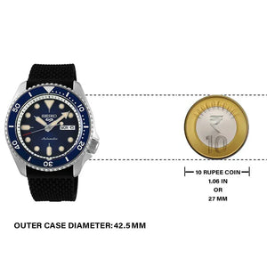 Buy Shop Seiko 5 Sports SKX Automatic Blue Dial Blue Silicone Strap Watch for Men - SRPD71K2 USA Online