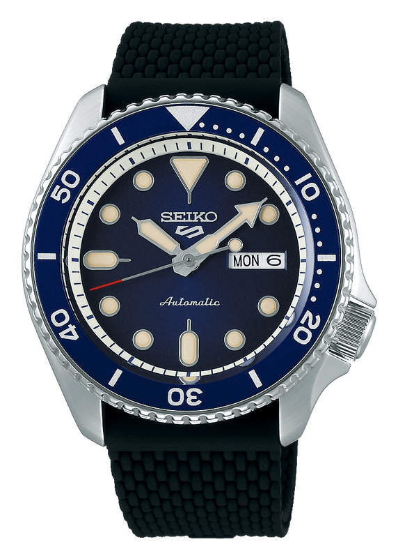 Buy Shop Seiko 5 Sports SKX Automatic Blue Dial Blue Silicone Strap Watch for Men - SRPD71K2 USA Online