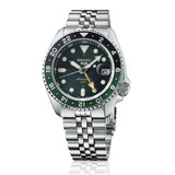 Buy Shop Seiko 5 Sports SKX GMT Automatic Green Dial Silver Steel Strap Watch For Men - SSK035K1 USA Online